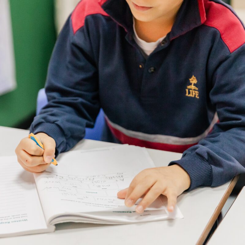 Student Learning English