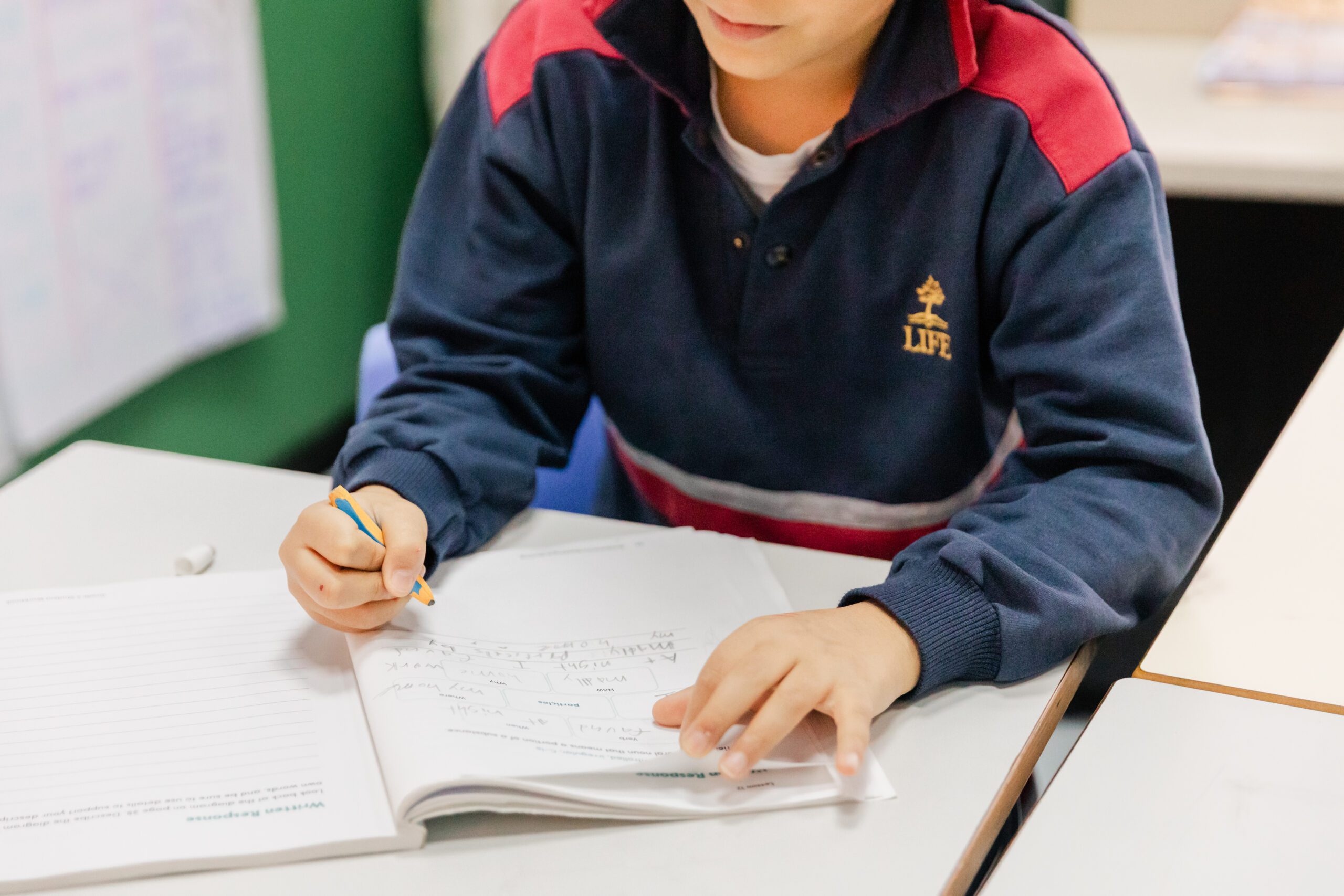 Student Learning English